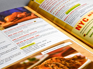 East Side Mario's Menu Design