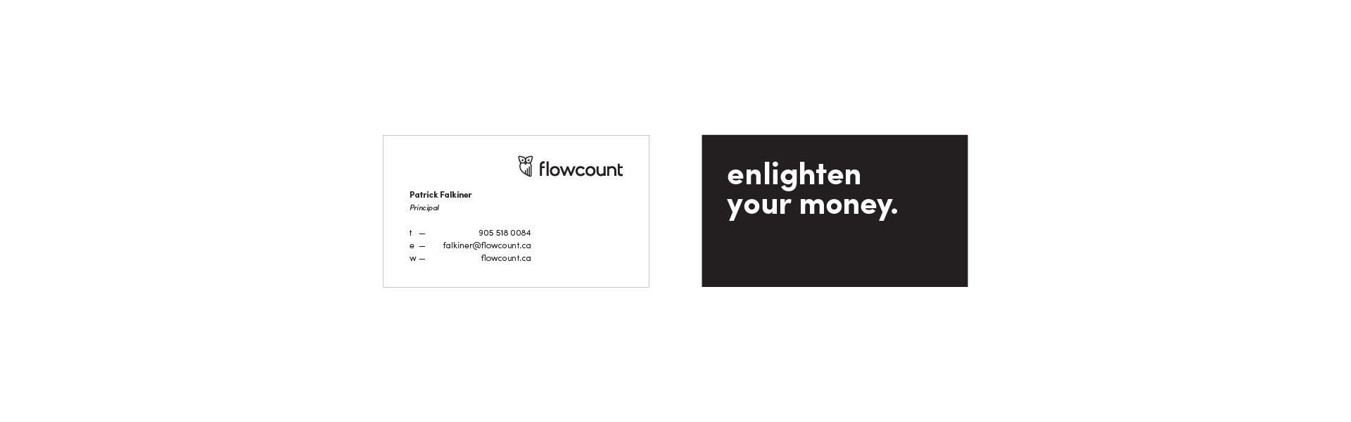 Flowcount Business Card Design