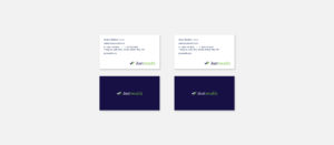 Justwealth Busines Card Design