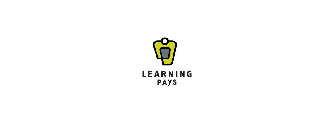 learning pays logo design